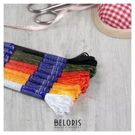 Набор ниток мулине «Русские узоры», 8 ± 0,5 м, 8 шт