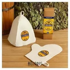 Набор "Новогоднее" шапка, рукавица