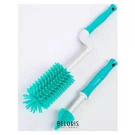 Набор ёршиков для ухода за детскими сосками и бутылками, силикон