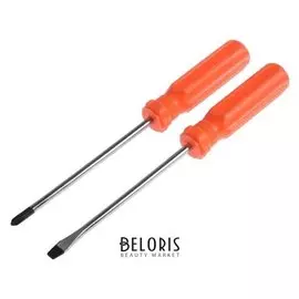 Набор отверток Tundra, 2 шт. PH1 и SL5 х 125 мм, без магнита, пластиковая рукоятка