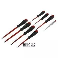 Набор отвёрток диэлектрических Tundra, тестер, 8 предметов