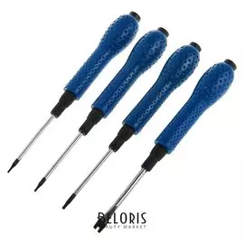 Набор отвёрток Top Tools, для точных работ, 4 шт., прорезиненная рукоятка