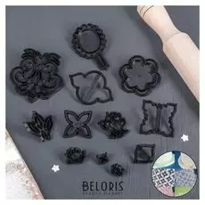 Набор печатей для теста и марципана "Орнамент" 12 шт