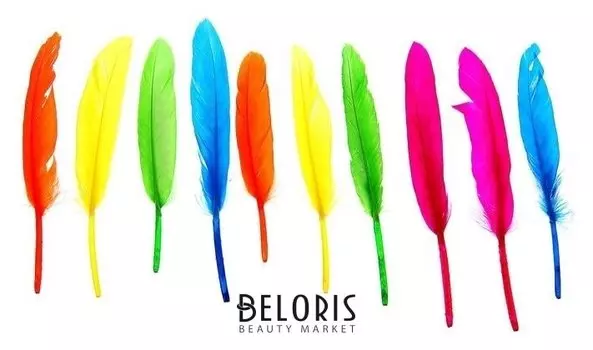 Набор перьев для декора 10 шт., размер 1 шт: 15 × 1,5 см