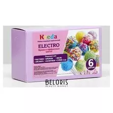 Набор пищевых синтетических красителей Electro 6шт. (Жёлтый, оранжевый, розовый, фиолетовый, синий, зелёный)