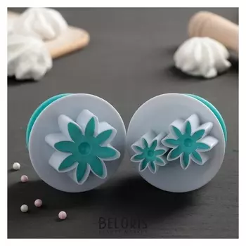 Набор плунжеров кондитерских "Цветы", 2 шт