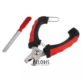 Набор по уходу за когтями: когтерез боковой (отверстие 14мм) и пилка, микс цветов