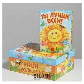 Набор подарочных коробок 2 в 1 «Ты лучше всех », 27.8 × 21 × 11, 37 × 28 × 13.8 см