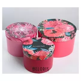 Набор подарочных коробок 3 в 1 «Яркий тренд», 18 × 18 × 13‒25 × 25 × 15 см