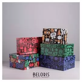 Набор подарочных коробок 5 в 1 «Мужской», 22 х 14 х 8,5 - 32,5 х 20 х 12,5 см