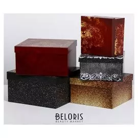 Набор подарочных коробок 5 в 1 «Роскошь», 14 × 14 × 8‒22 × 22 × 12 см