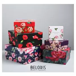 Набор подарочных коробок 6 в 1 «Цветочный сад», 8 × 8 × 4.5‒18 × 18 × 9.5 см