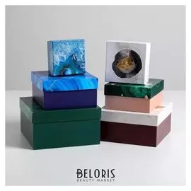 Набор подарочных коробок 6 в 1 «Камни», 10.2 х 10.2 х 6 - 20 х 20 х 11 см