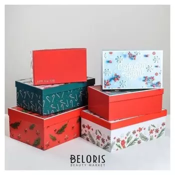 Набор подарочных коробок 6 в 1 «Стильный», 20 × 12,5 × 7,5‒32,5 × 20 × 12,5 см