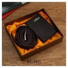 Набор подарочный 3в1 (Ручка, ремень, блокнот)