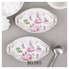 Набор подставок под чайный пакетик «Лодочка», 2 шт, рисунок