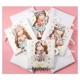 Набор подушек крошка Я "Принцесса тиффани" 35*35 см-8 шт, сатин