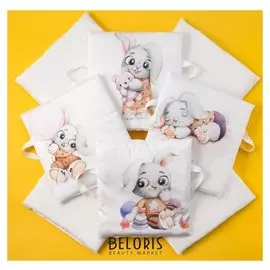 Набор подушек крошка Я "Зайчик алекс" 35*35 см-8 шт, сатин