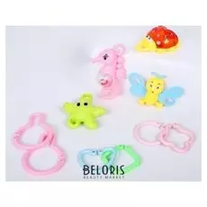 Набор погремушек Цепочка малыша с держателями