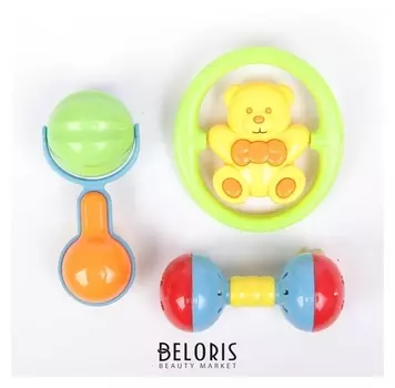 Набор погремушек "Давай играть 4" 3 шт