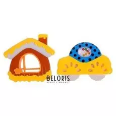 Набор погремушек Снежный домик 2 шт