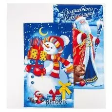 Набор полотенец "Доляна" волшебного нового года, 35х60см- 2шт, 100% хл