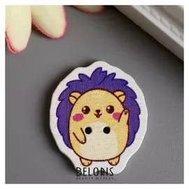 Набор пуговиц для творчества дерево "Ёжик - привет!" набор 15 шт 2,7х2,4 см