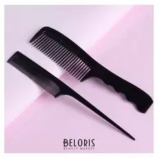 Набор расчёсок, 2 предмета, цвет чёрный