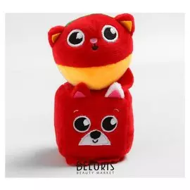 Набор развивающих игрушек, 2 предмета: кубик Собачка, мячик Котик