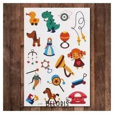 Набор развивающих магнитов "Мои игрушки"