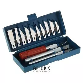 Набор резцов по дереву Lom, пластиковая рукоятка, 13 шт.