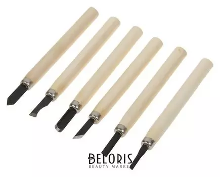 Набор резцов по дереву Sparta, 6 шт