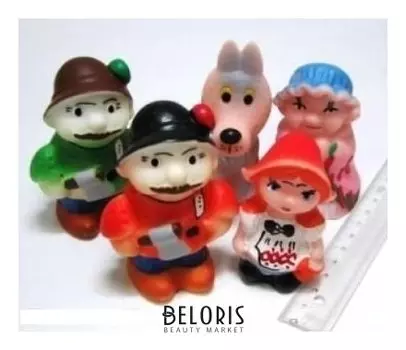 Набор резиновых игрушек Красная шапочка