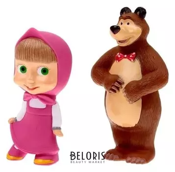 Набор резиновых игрушек Маша и Медведь