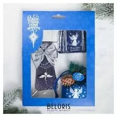 Набор рождественский «Сeребряное рождество», 3 предмета: магнит, подвеска 2 шт