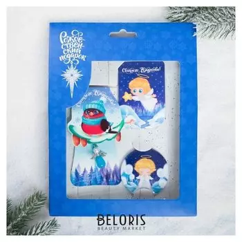 Набор рождественский «Светлого рождества!», 3 предмета: магнит, подвеска, зеркальце