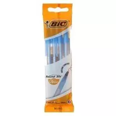Набор ручек шариковых 4шт BIC Round Stic Classic, узел 1.0мм, синие 944176