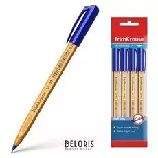 Набор ручек шариковых 4шт U-11 Yellow Ultra Glide Technology черн син 46787