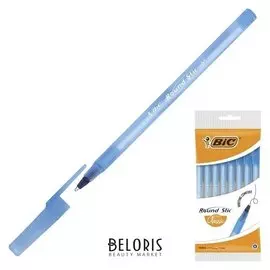 Набор ручек шариковых, 8 шт., BIC Round Stic Classic, 1.0 мм, синие чернила