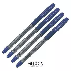 Набор ручек шариковых BPS-GP, резин упор, 1.0мм, масляная основа, чернила синие 4шт