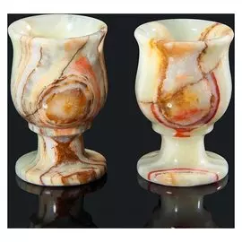 Набор рюмок «Грация», 2 шт 3,5х6,5 см, оникс