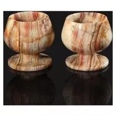 Набор рюмок «Грация», 2 шт 6,5х6,5 см, оникс