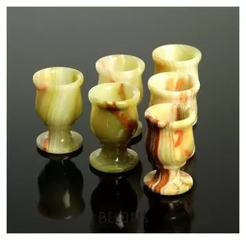 Набор рюмок «Грация», 6 шт 3,5х7,5 см, оникс