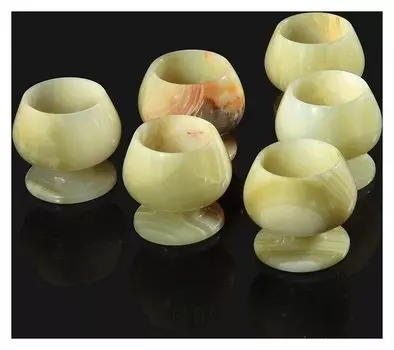 Набор рюмок «Грация», 6 шт 5х5 см, оникс