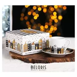 Набор «С новым годом»: кружка 70 мл, блюдце Ø 11 см