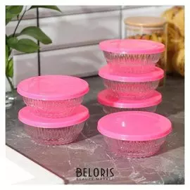 Набор салатников 6 шт «Алинда» 345 мл, 12,5×5,1 см