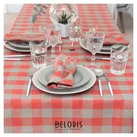 Набор салфеток «Флави» этель 40×40 см - 4 шт. полулён, 50% хлопок, 50% лён