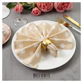 Набор салфеток «Этель» ваниль (Вид2), 40х40см - 4 шт