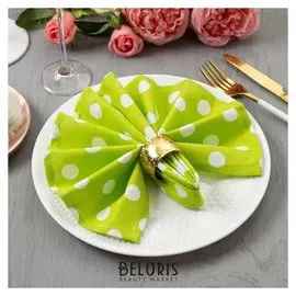 Набор салфеток «Этель» зелёное яблоко (Вид2), 40х40см - 4 шт