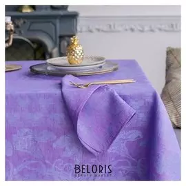 Набор салфеток на стол «Стефани», этель: лён, 30 × 30 ± 3 см, 4 шт., 100 % лён